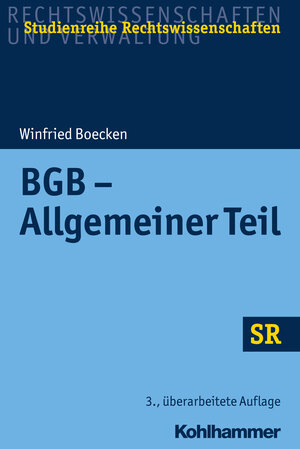Buchcover BGB - Allgemeiner Teil | Winfried Boecken | EAN 9783170299047 | ISBN 3-17-029904-2 | ISBN 978-3-17-029904-7
