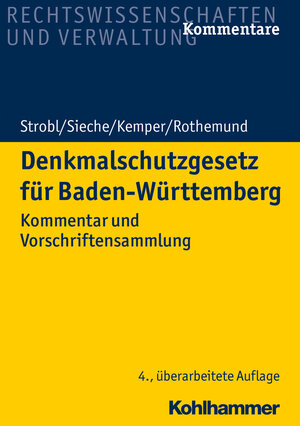 Buchcover Denkmalschutzgesetz für Baden-Württemberg | Heinz Strobl | EAN 9783170336308 | ISBN 3-17-033630-4 | ISBN 978-3-17-033630-8