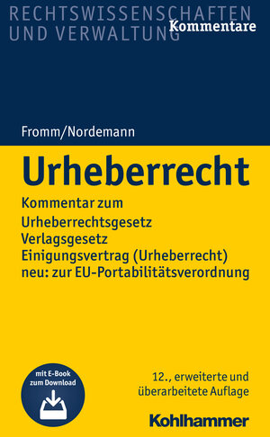 Buchcover Urheberrecht  | EAN 9783170344068 | ISBN 3-17-034406-4 | ISBN 978-3-17-034406-8