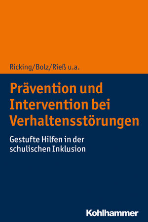 Buchcover Prävention und Intervention bei Verhaltensstörungen  | EAN 9783170363335 | ISBN 3-17-036333-6 | ISBN 978-3-17-036333-5