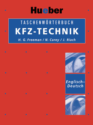 Taschenwörterbuch KFZ-Technik, Englisch-Deutsch