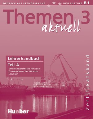 Buchcover Themen aktuell 3 – Zertifikatsband | Michaela Perlmann-Balme | EAN 9783190416929 | ISBN 3-19-041692-3 | ISBN 978-3-19-041692-9