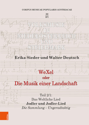 Buchcover WeXel oder Die Musik einer Landschaft | Erika Sieder | EAN 9783205208273 | ISBN 3-205-20827-7 | ISBN 978-3-205-20827-3