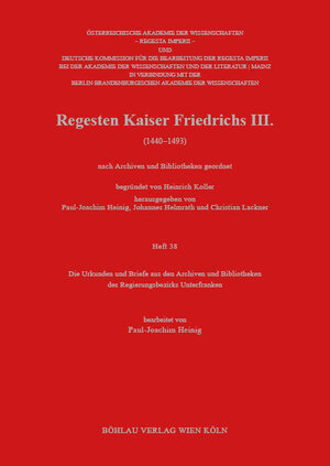 Buchcover Regesten Kaiser Friedrichs III. (1440-1493) | Paul-Joachim Heinig | EAN 9783205219484 | ISBN 3-205-21948-1 | ISBN 978-3-205-21948-4