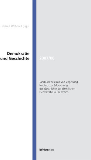 Buchcover Demokratie und Geschichte / 2007/2008  | EAN 9783205783879 | ISBN 3-205-78387-5 | ISBN 978-3-205-78387-9