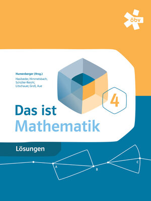 Buchcover Das ist Mathematik 4, Lösungen | Dr. Hans Humenberger | EAN 9783209091789 | ISBN 3-209-09178-1 | ISBN 978-3-209-09178-9