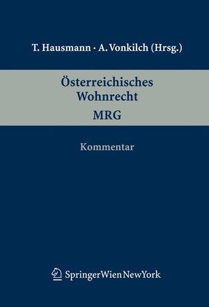 Buchcover Österreichisches Wohnrecht. MRG  | EAN 9783211687062 | ISBN 3-211-68706-8 | ISBN 978-3-211-68706-2