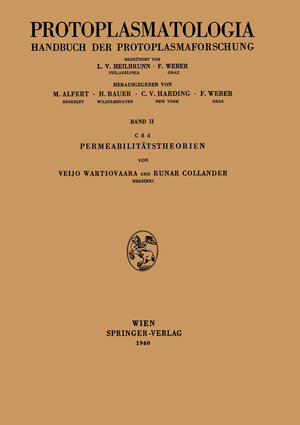 Buchcover Permeabilitätstheorien | Veijo Wartiovaara | EAN 9783211805541 | ISBN 3-211-80554-0 | ISBN 978-3-211-80554-1