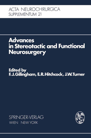 Buchcover Advances in Stereotactic and Functional Neurosurgery  | EAN 9783211812129 | ISBN 3-211-81212-1 | ISBN 978-3-211-81212-9