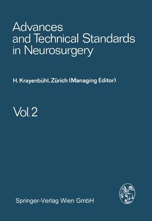 Buchcover Advances and Technical Standards in Neurosurgery | H. Krayenbühl | EAN 9783211812938 | ISBN 3-211-81293-8 | ISBN 978-3-211-81293-8