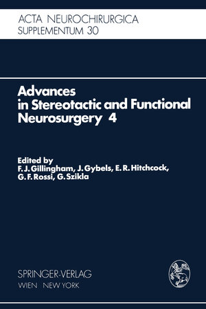 Buchcover Advances in Stereotactic and Functional Neurosurgery 4  | EAN 9783211815915 | ISBN 3-211-81591-0 | ISBN 978-3-211-81591-5