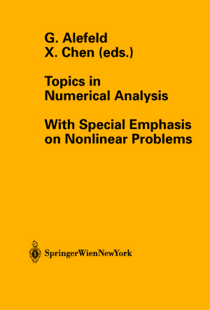 Buchcover Topics in Numerical Analysis | EAN 9783211836736 | ISBN 3-211-83673-X | ISBN 978-3-211-83673-6