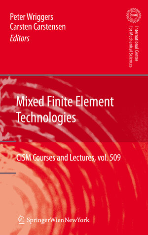 Buchcover Mixed Finite Element Technologies  | EAN 9783211990926 | ISBN 3-211-99092-5 | ISBN 978-3-211-99092-6