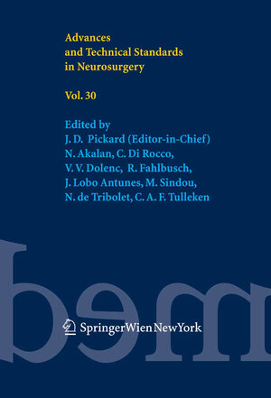 Buchcover Advances and Technical Standards in Neurosurgery Vol. 30  | EAN 9783211998748 | ISBN 3-211-99874-8 | ISBN 978-3-211-99874-8