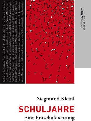 Buchcover Schuljahre | Siegmund Kleinl | EAN 9783213000944 | ISBN 3-213-00094-9 | ISBN 978-3-213-00094-4