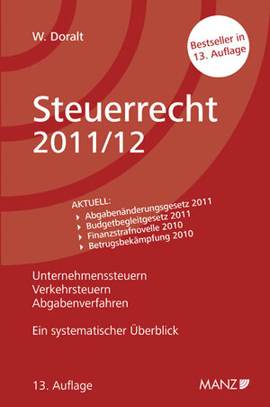 Buchcover Steuerrecht 2011/12 | Werner Doralt | EAN 9783214004835 | ISBN 3-214-00483-2 | ISBN 978-3-214-00483-5