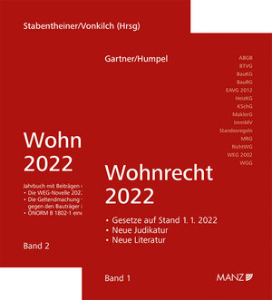 Buchcover PAKET: Wohnrecht 2022 Band 1 + 2 | Herbert Gartner | EAN 9783214021429 | ISBN 3-214-02142-7 | ISBN 978-3-214-02142-9