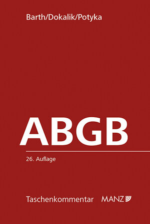 Buchcover Das Allgemeine bürgerliche Gesetzbuch ABGB  | EAN 9783214024468 | ISBN 3-214-02446-9 | ISBN 978-3-214-02446-8
