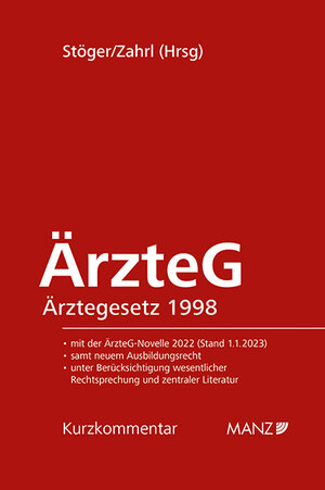 Buchcover ÄrzteG - Ärztegesetz 1998  | EAN 9783214026578 | ISBN 3-214-02657-7 | ISBN 978-3-214-02657-8