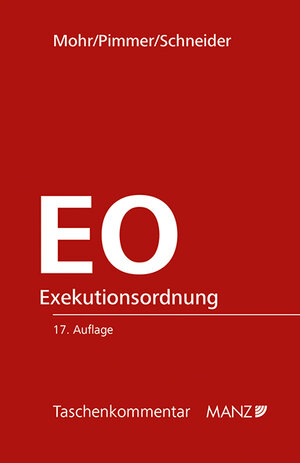 Buchcover Exekutionsordnung - EO | Franz Mohr | EAN 9783214027483 | ISBN 3-214-02748-4 | ISBN 978-3-214-02748-3