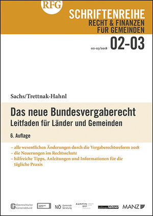 Buchcover Das neue Bundesvergaberecht 6. Auflage  | EAN 9783214038304 | ISBN 3-214-03830-3 | ISBN 978-3-214-03830-4