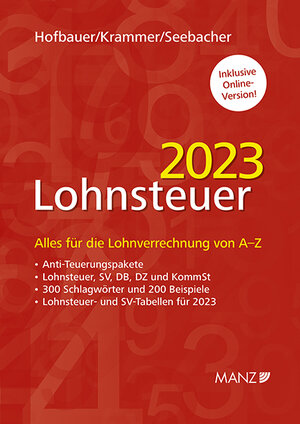 Buchcover Lohnsteuer 2023 | Josef Hofbauer | EAN 9783214039370 | ISBN 3-214-03937-7 | ISBN 978-3-214-03937-0