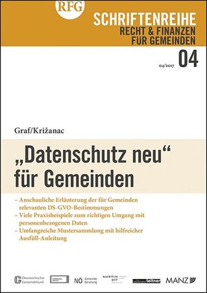 Buchcover "Datenschutz neu" für Gemeinden | Ferdinand Graf | EAN 9783214086466 | ISBN 3-214-08646-4 | ISBN 978-3-214-08646-6