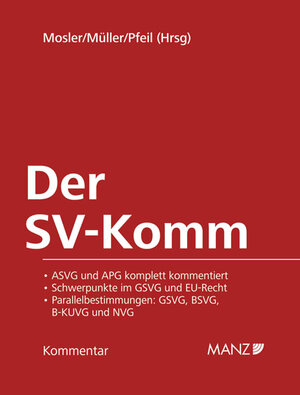 Buchcover Der SV-Komm  | EAN 9783214100506 | ISBN 3-214-10050-5 | ISBN 978-3-214-10050-6