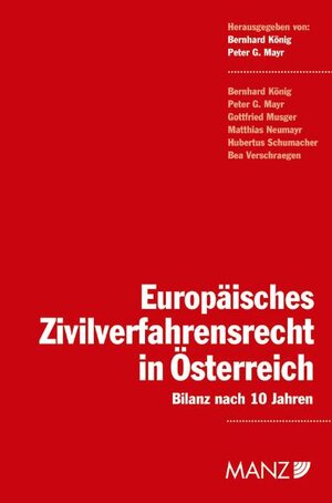 Buchcover Europäisches Zivilverfahrensrecht in Österreich  | EAN 9783214109578 | ISBN 3-214-10957-X | ISBN 978-3-214-10957-8