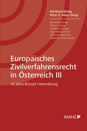 Buchcover Europäisches Zivilverfahrensrecht in Österreich III  | EAN 9783214109936 | ISBN 3-214-10993-6 | ISBN 978-3-214-10993-6