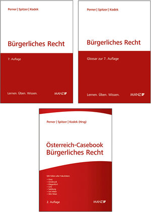 Buchcover PAKET: Bürgerliches Recht 7.Aufl + Österreich Casebook Bürgerliches Recht 2.Aufl  | EAN 9783214132286 | ISBN 3-214-13228-8 | ISBN 978-3-214-13228-6