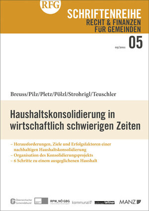 Buchcover Haushaltskonsolidierung in wirtschaftlich schwierigen Zeiten | Nonno Breuss | EAN 9783214145156 | ISBN 3-214-14515-0 | ISBN 978-3-214-14515-6