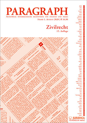 Buchcover Paragraph - Zivilrecht  | EAN 9783214150808 | ISBN 3-214-15080-4 | ISBN 978-3-214-15080-8