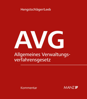 Buchcover AVG-Kommentar 2.Ausgabe | Johannes Hengstschläger | EAN 9783214165703 | ISBN 3-214-16570-4 | ISBN 978-3-214-16570-3