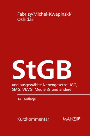 Buchcover Strafgesetzbuch StGB | Ernst Eugen Fabrizy | EAN 9783214186111 | ISBN 3-214-18611-6 | ISBN 978-3-214-18611-1
