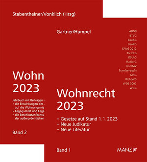Buchcover PAKET: Wohnrecht 2023 Band 1 + 2 | Herbert Gartner | EAN 9783214251031 | ISBN 3-214-25103-1 | ISBN 978-3-214-25103-1