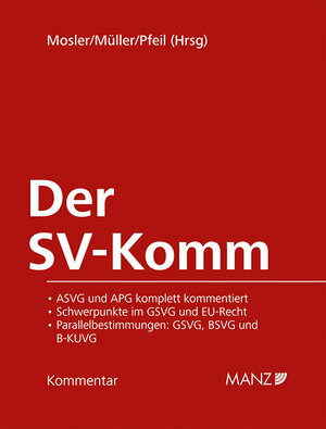 Buchcover Der SV-Komm  | EAN 9783214254865 | ISBN 3-214-25486-3 | ISBN 978-3-214-25486-5