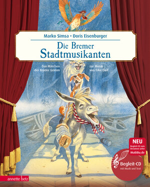 Buchcover Die Bremer Stadtmusikanten (Das musikalische Bilderbuch mit CD und zum Streamen) | Marko Simsa | EAN 9783219118148 | ISBN 3-219-11814-3 | ISBN 978-3-219-11814-8