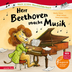 Buchcover Herr Beethoven macht Musik (Mein erstes Musikbilderbuch mit CD und zum Streamen) | Marko Simsa | EAN 9783219118599 | ISBN 3-219-11859-3 | ISBN 978-3-219-11859-9