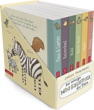 Buchcover Die winzige Mini-Bibliothek der Tiere: 6 Mini-Pappbilderbücher im Schuber (Die Mini-Bibliothek der Wörter) | Joëlle Tourlonias | EAN 9783219120332 | ISBN 3-219-12033-4 | ISBN 978-3-219-12033-2