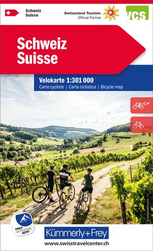 Buchcover Kümmerly+Frey Velokarte Schweiz 1:301.000  | EAN 9783259024003 | ISBN 3-259-02400-X | ISBN 978-3-259-02400-3