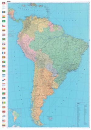Buchcover Südamerika, politisch Poster  | EAN 9783259942536 | ISBN 3-259-94253-X | ISBN 978-3-259-94253-6