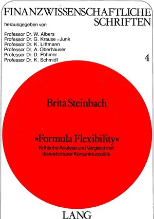 Buchcover «Formula Flexibility» | B. Steinbach-van der Veen | EAN 9783261022332 | ISBN 3-261-02233-7 | ISBN 978-3-261-02233-2