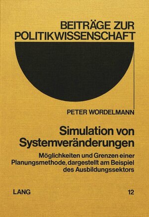 Buchcover Simulation von Systemveränderungen | EAN 9783261024435 | ISBN 3-261-02443-7 | ISBN 978-3-261-02443-5