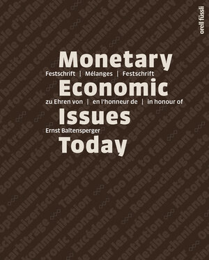 Buchcover Monetary Economic Issues Today  | EAN 9783280056561 | ISBN 3-280-05656-X | ISBN 978-3-280-05656-1