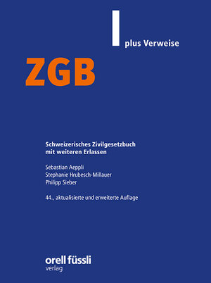Buchcover ZGB plus Verweise | Sebastian Aeppli | EAN 9783280075135 | ISBN 3-280-07513-0 | ISBN 978-3-280-07513-5