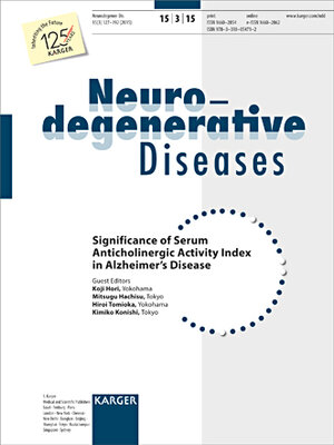 Buchcover Significance of Serum Anticholinergic Activity Index in Alzheimer's Disease  | EAN 9783318054729 | ISBN 3-318-05472-0 | ISBN 978-3-318-05472-9