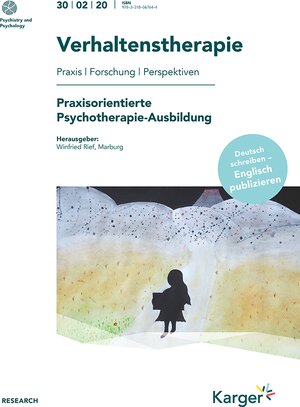 Buchcover Praxisorientierte Psychotherapie-Ausbildung  | EAN 9783318067644 | ISBN 3-318-06764-4 | ISBN 978-3-318-06764-4