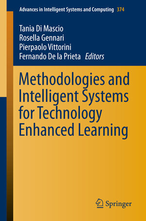 Buchcover Methodologies and Intelligent Systems for Technology Enhanced Learning  | EAN 9783319196312 | ISBN 3-319-19631-6 | ISBN 978-3-319-19631-2