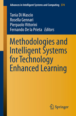 Buchcover Methodologies and Intelligent Systems for Technology Enhanced Learning  | EAN 9783319196329 | ISBN 3-319-19632-4 | ISBN 978-3-319-19632-9
